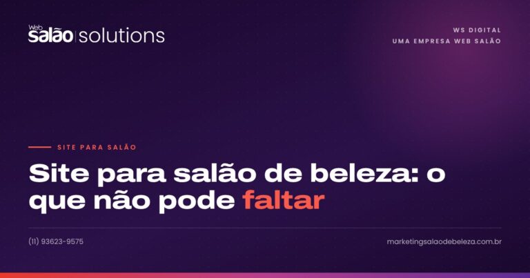 Site para salão de beleza: o que não pode faltar